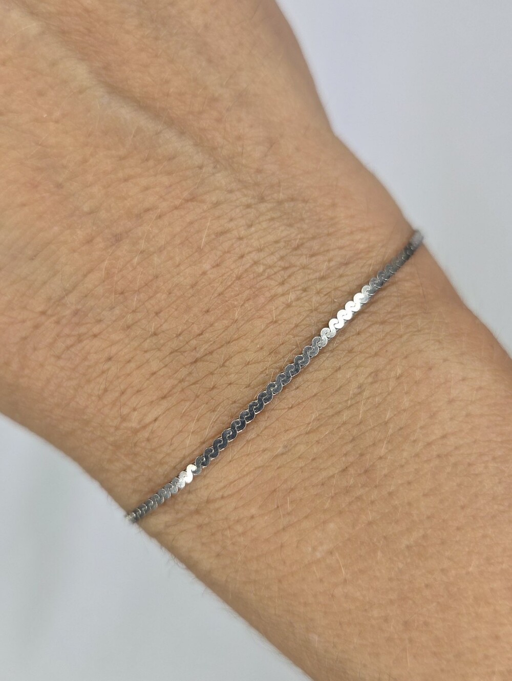 Thin Silver Chain Bracelet - Women Jewelry